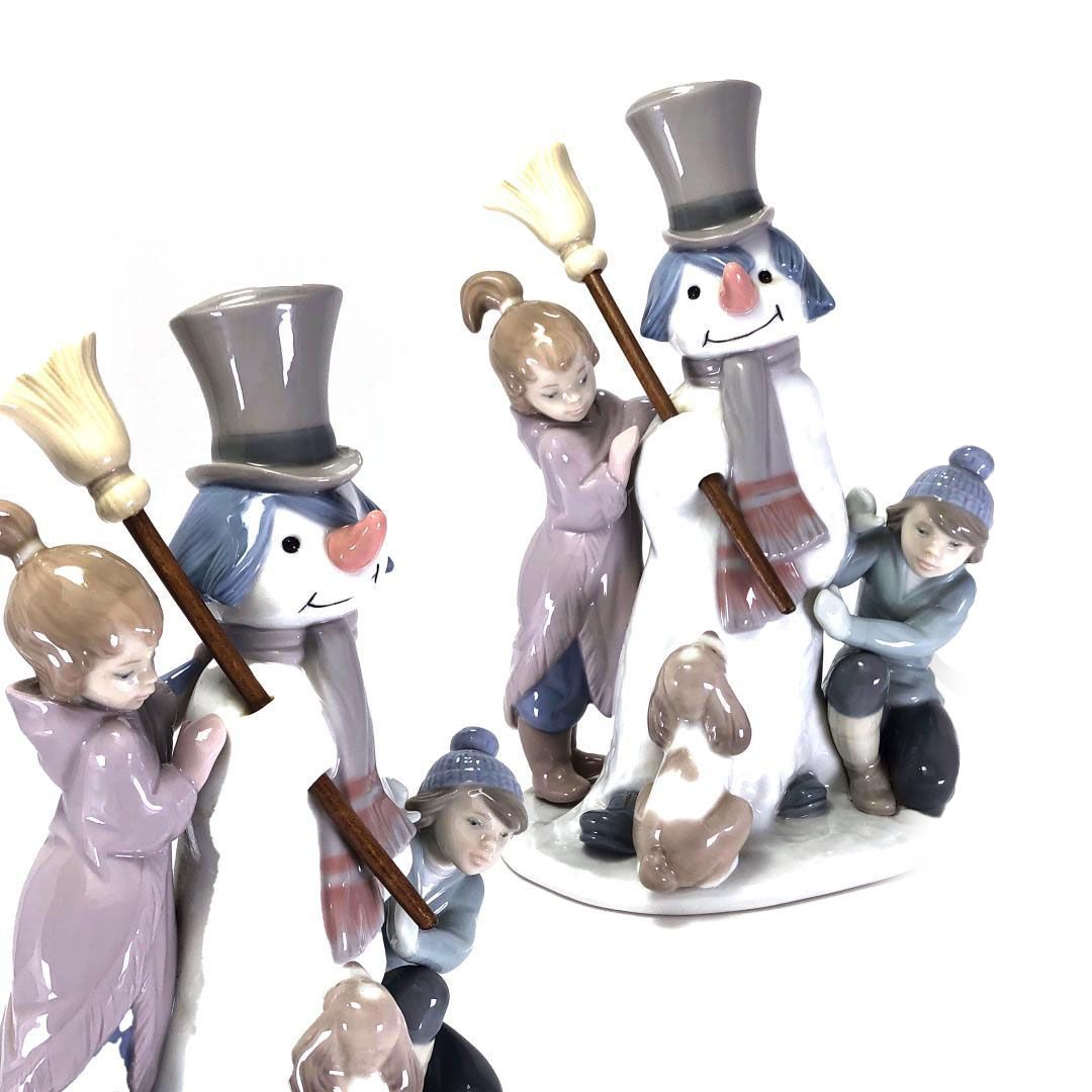 LLADRO リヤドロ スノーマン 雪だるま 5713 陶器 マルチカラー