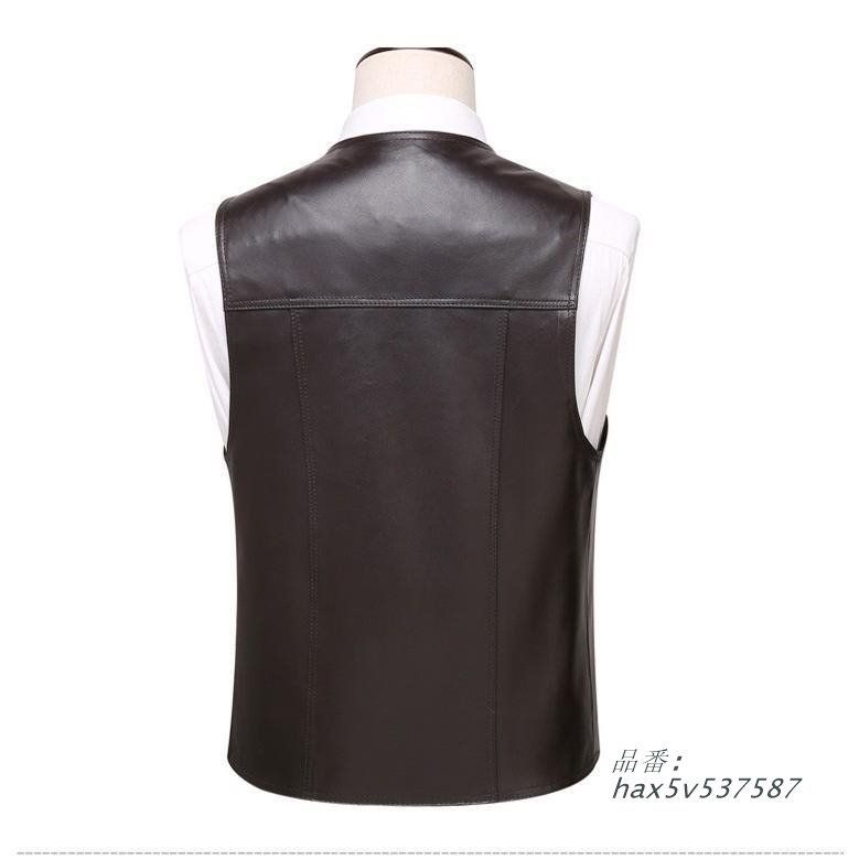 春夏秋冬 ベスト メンズ レザーベスト ラム革 フォーマル チョッキ 前開き バイク用ベスト カジュアル ベスト ジレベスト 通勤 hax5v537587 FFCRYSTALESIA_COM