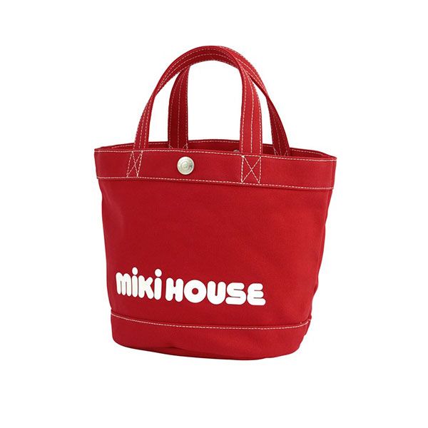 ミキハウス正規販売店 ミキハウス mikihouse バケツ型 ロゴトートバッグ サイズ無し 赤 02