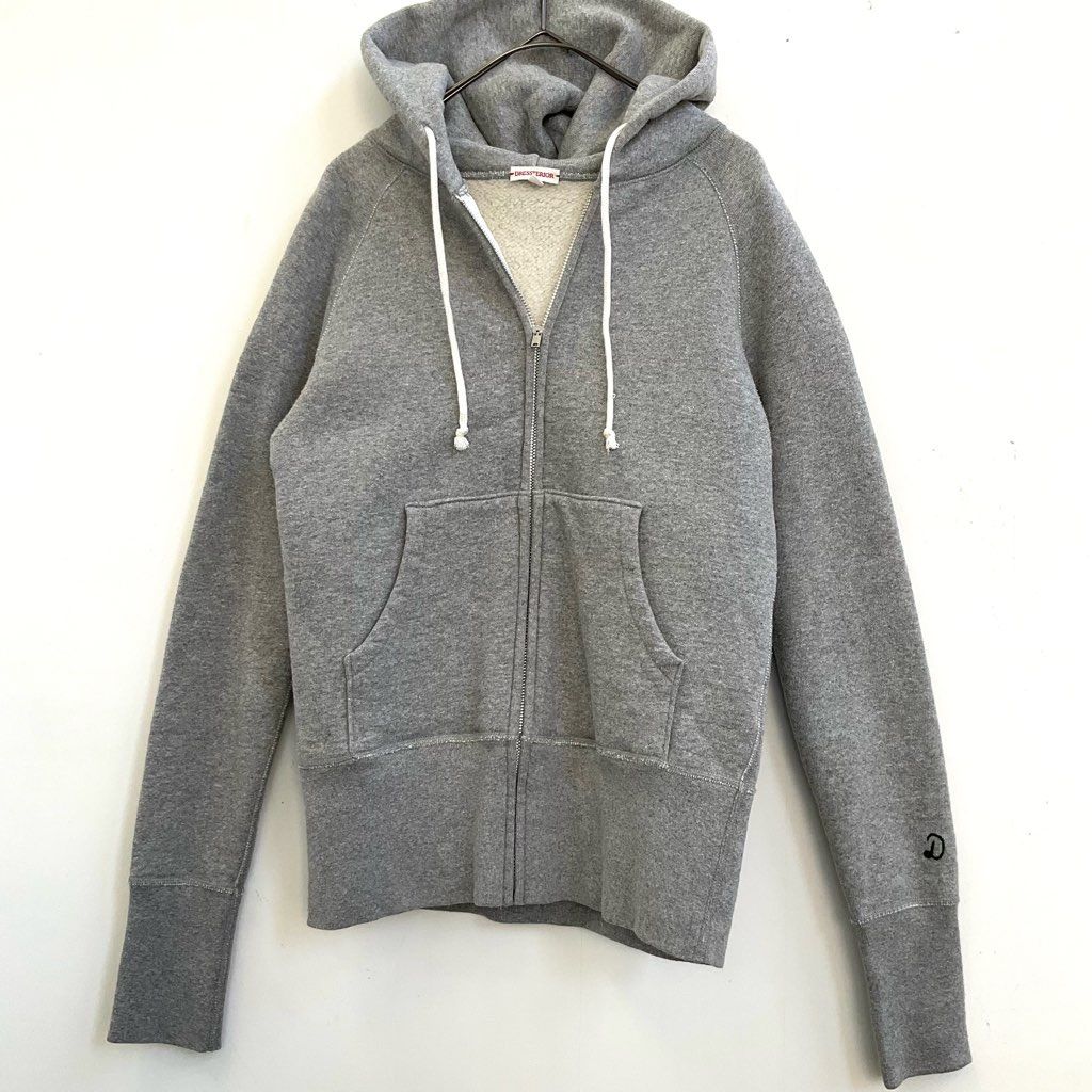 DRESSTERIOR ドレステリア 杢グレー ジップアップ パーカー