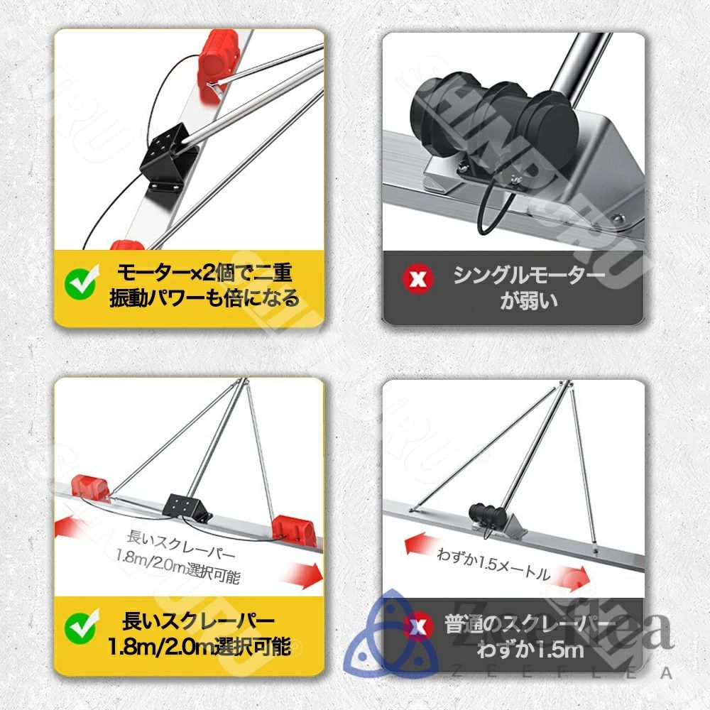 レベリングスクリード コンクリート仕上作業
