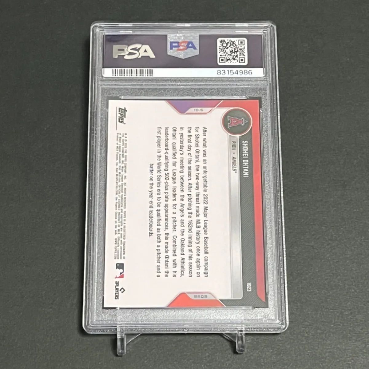 PSA10】大谷翔平!史上初投打同時規定達成記念24時間限定販売
