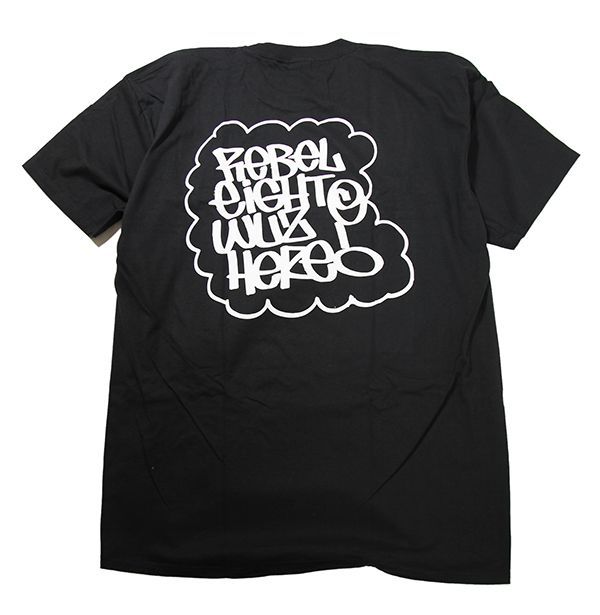 REBEL8 (レベルエイト) Tシャツ Wuz Here Tee Black - メルカリ