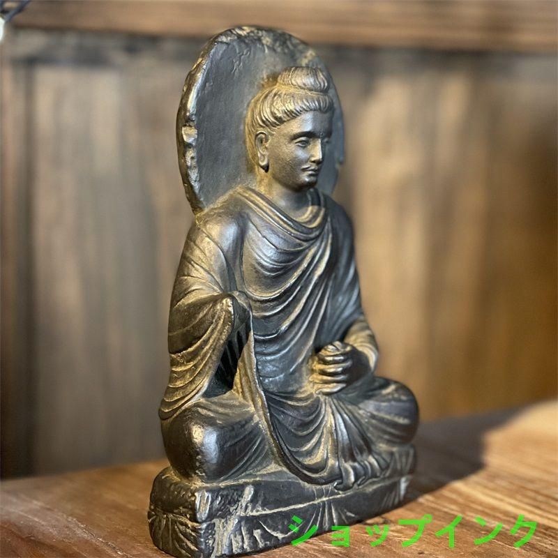 古美術 ガンダーラ禅定立像 仏教美術 置物 アンティーク 希少