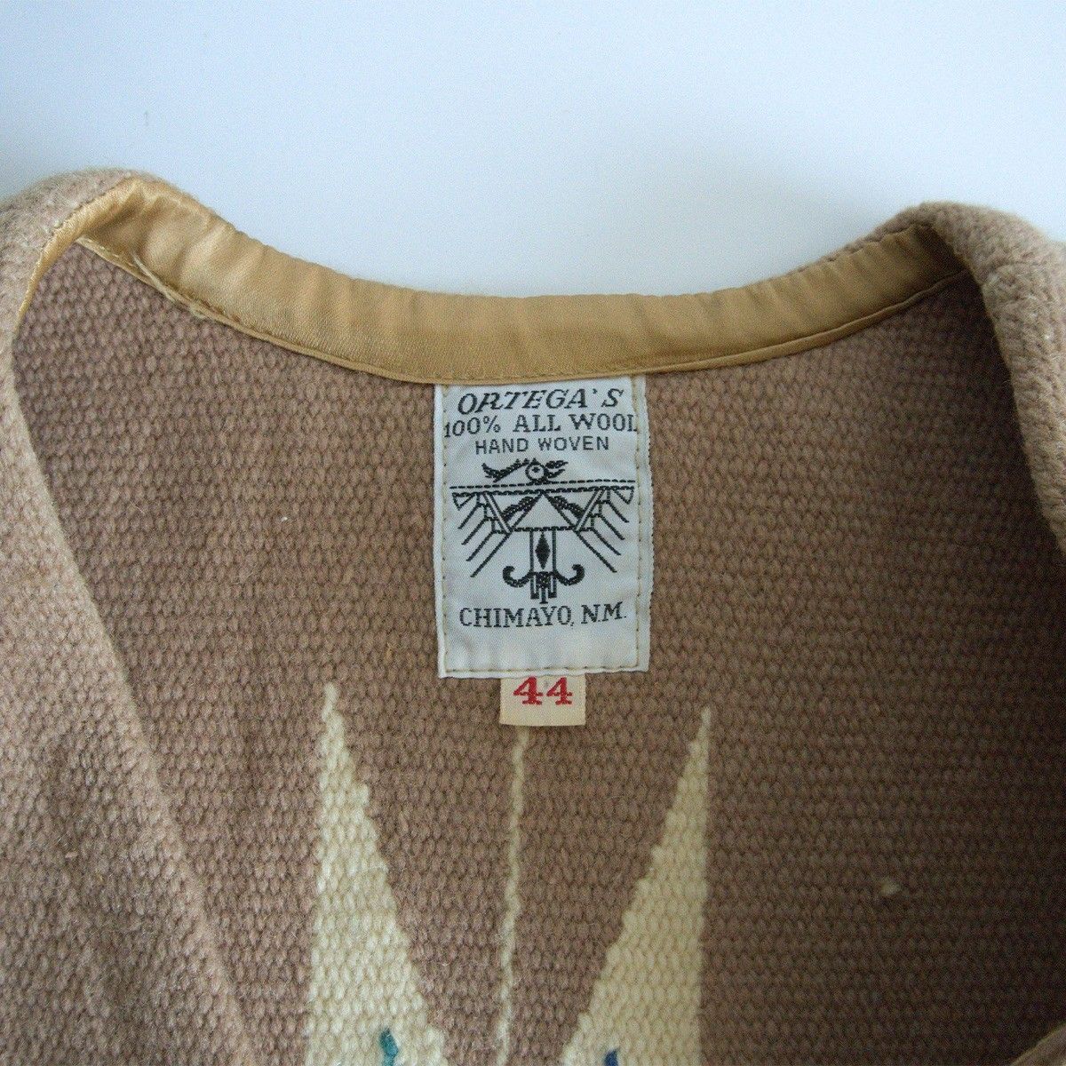 美品　ORTEGA'S チマヨベスト　44 お得，HOT 大きいサイズ!!オルテガORTEGA'Sチマヨベスト【44