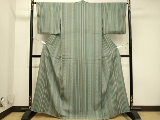 平和屋着物▽上質な小紋 単衣 吉祥文 正絹 逸品 CAAV3727dy （平和屋  