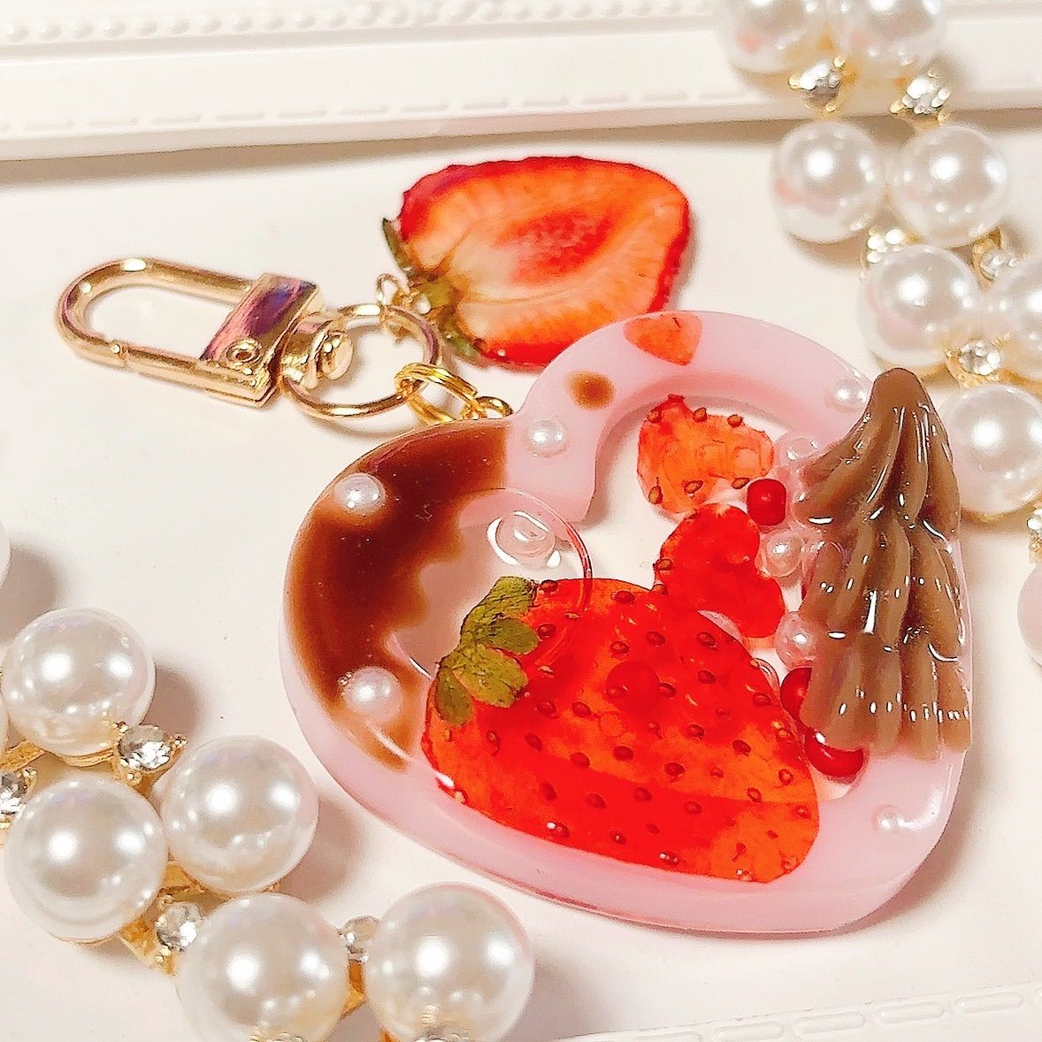 くまさんのチョコレートボックス◇シャカシャカキーホルダー