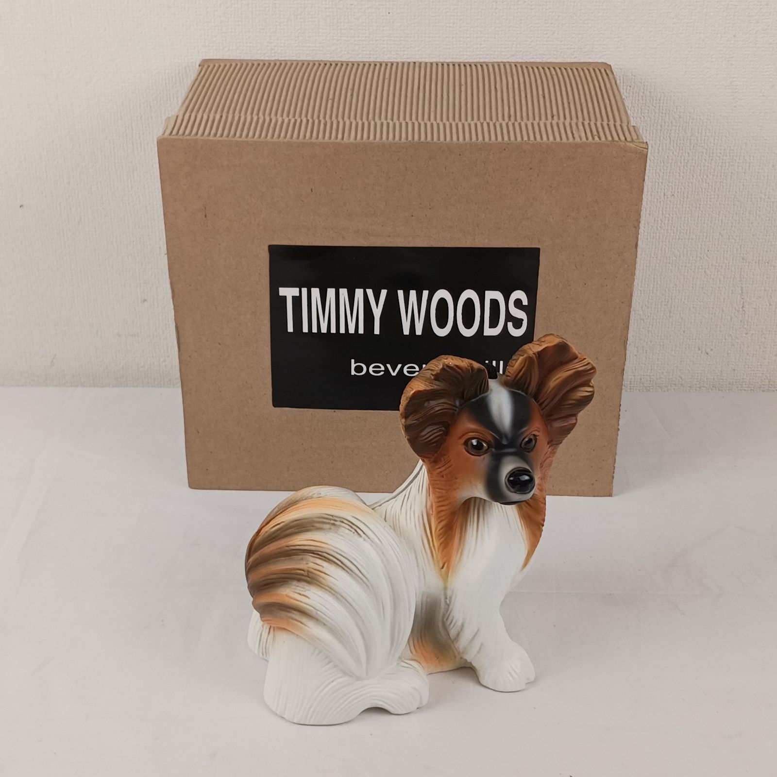 1312 TIMMY WOODS ティミーウッズ パピヨン 犬 イヌ ドッグ 木製 