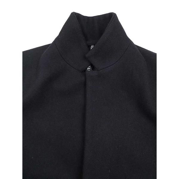 RIPVANWINKLE チェスターコート メルトンウール ブラック 5