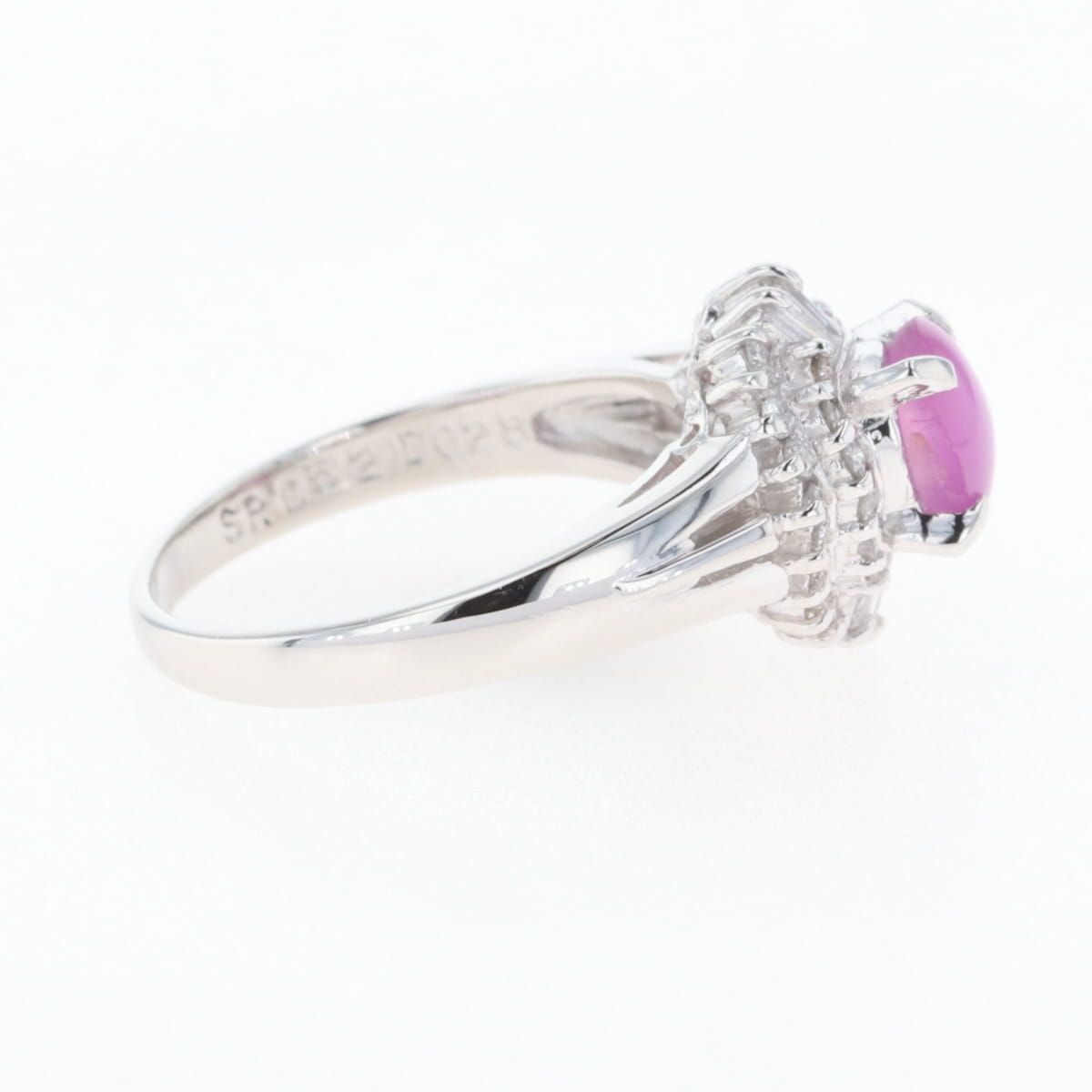 極美品 リング・指輪 Pt900 ルビー 12.5号 メレダイヤ