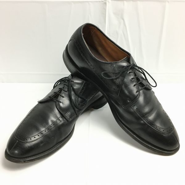 80s-90s|Vintage Allen Edmonds|アレンエドモンズ Kingsley size11D 28.5-29.5 Uチップ ビジネスシューズ 黒|BLACK メンズ 菅NO.WZC-155<sale>