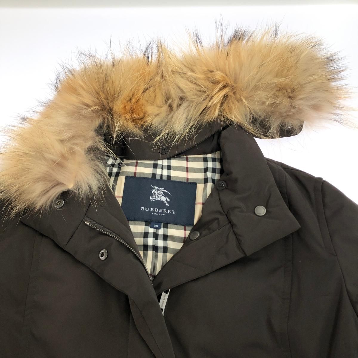週末限定値下★BURBERRY LONDON★6wayモッズコート★リアルファー 良好 BURBERRY LONDON バーバリーロンドン ファー付き ダウン