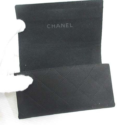 シャネル CHANEL サングラスケース メガネケース 眼鏡入れ キャンバス