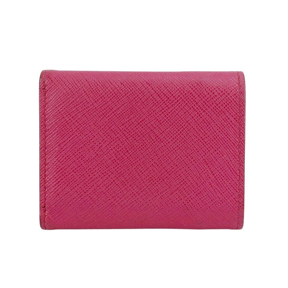 □□ プラダ 三つ折り財布 コンパクトウォレット 財布 サフィアーノ