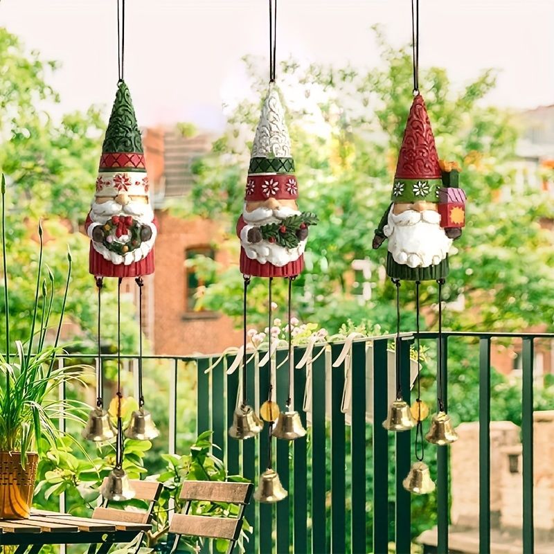 優しさと癒しさに満ちあふれるサンタさんランプ付きオブジェ¨*•.¸¸໒꒱1点もの 吊り下げ オブジェ クリスマス装飾 ガーデンオーナメント ツリー