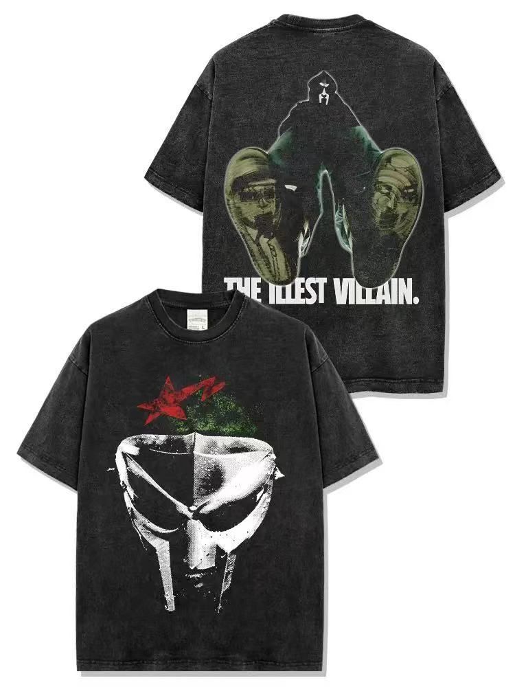 MFDOOMプリントTシャツホワイトビンテージラップ T HIPHOPXLサイズ MFDOOMプリントTシャツホワイトビンテージラップ T HIPHOPXL