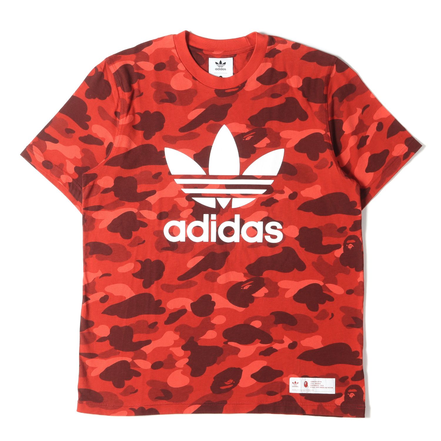 Adidas x bape red camo sale