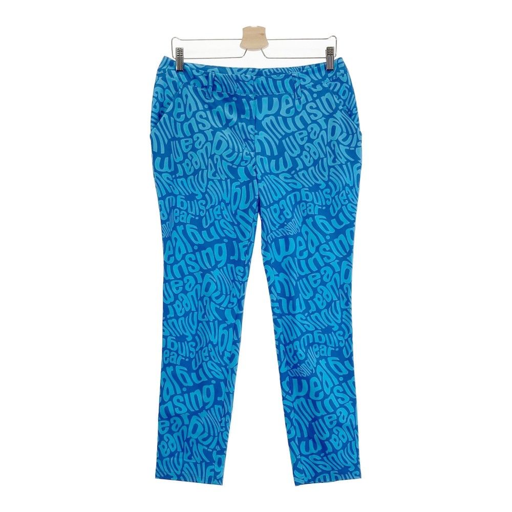 新品タグ付マンシングウェア・高性能 春夏 ストレッチパンツ ブルー L