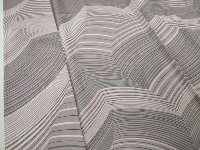 平和屋本店□極上 世界的友禅作家 千地泰弘 小紋 単衣 逸品