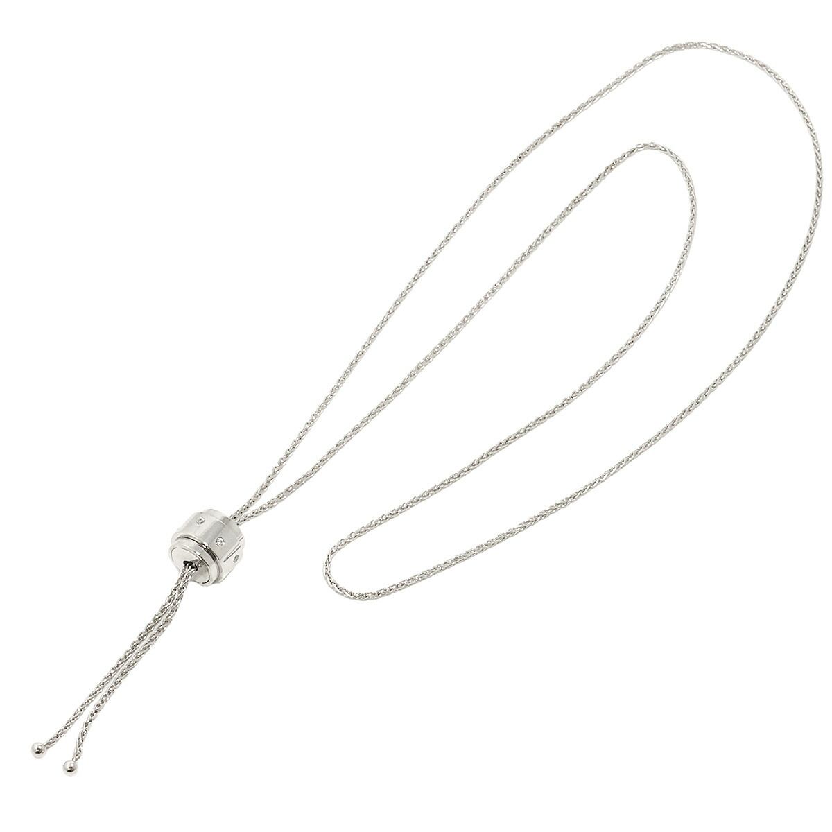 ピアジェ PIAGET ポセション ダイヤ ネックレス 72cm K18 WG ホワイト  