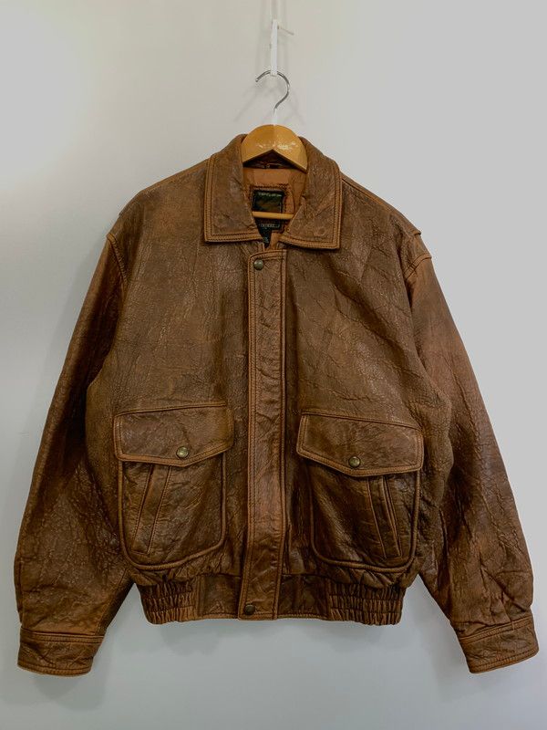 OLD UNIQLO 80 S A-2 LEATHER FLIGHT JACKET ユニクロ 80年代 レザー フライト ジャケット アウター 146-250513-jt-23-min