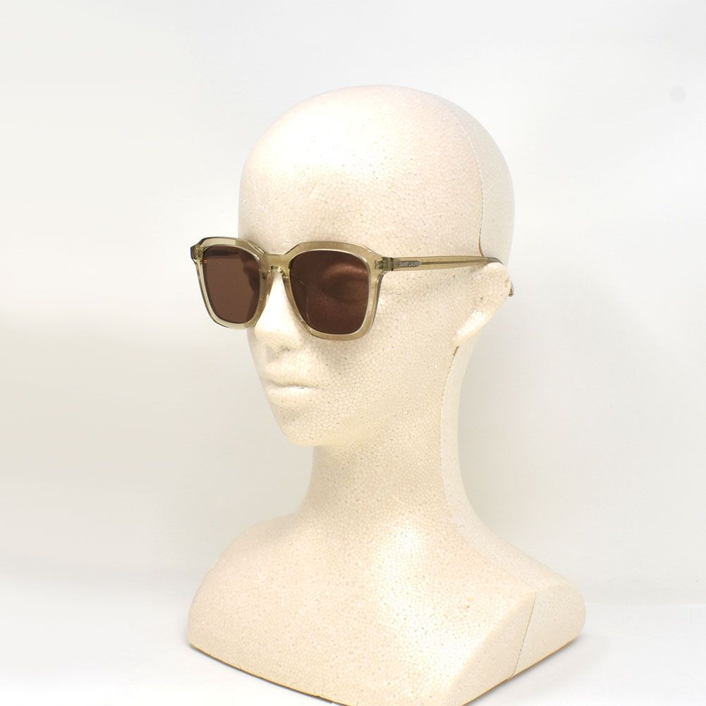 【美品】SAINT LAURENT クリアフレーム サングラス ケース付き Saint Laurent Eyewear クリアフレーム サングラス