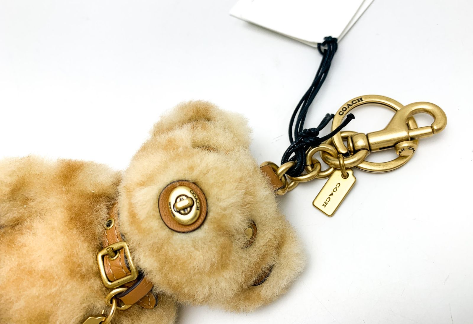 COACH コーチ ベージュ系 クマ ベア バッグ チャーム
