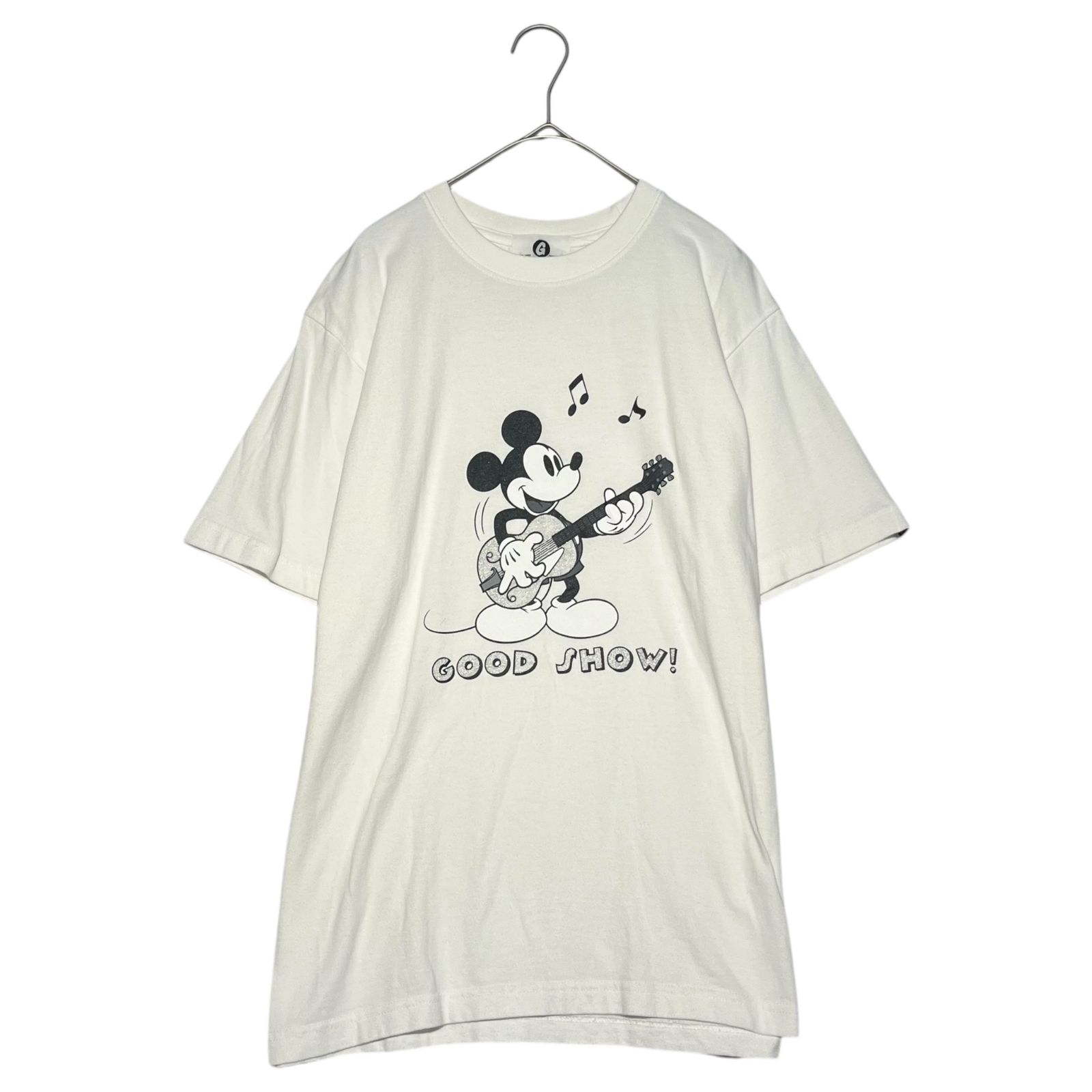 GOODENOUGH(グッドイナフ) GOOD SHOW! Mickey Mouse print T-shirt GOOD SHOW！ ミッキーマウス プリント Tシャツ 復刻 M ホワイト×ブラック