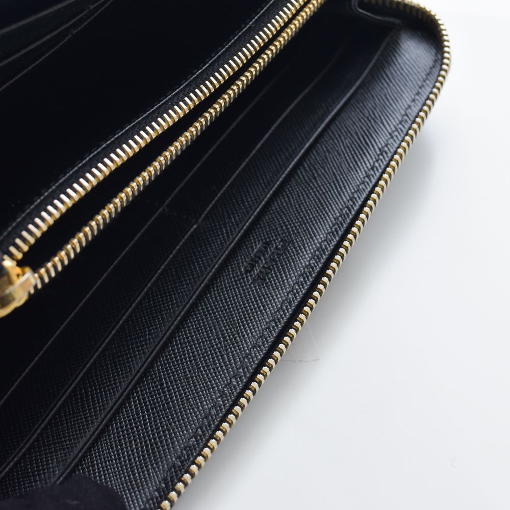 中古USED PRADA 財布 長財布 サフィアーノ ブラック 252601392 中古USED PRADA 財布 長財布 サフィアーノ ブラック 252601392