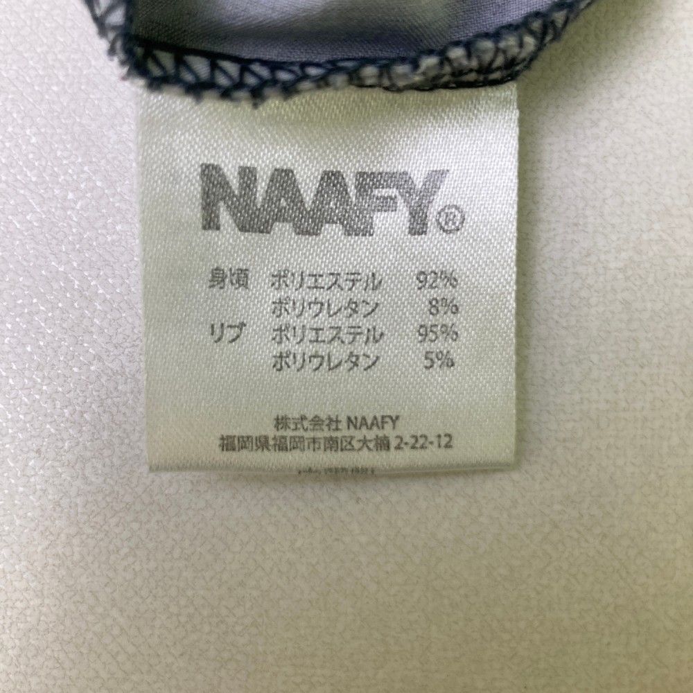 サイズ：XL NAAFY ナーフィー  ハーフジップ 半袖ブルゾン チェック柄 グレー系 [240101433183] ゴルフウェア メンズ ストスト サイズ：XL NAAFY ナーフィー ハーフジップ 半袖ブルゾン