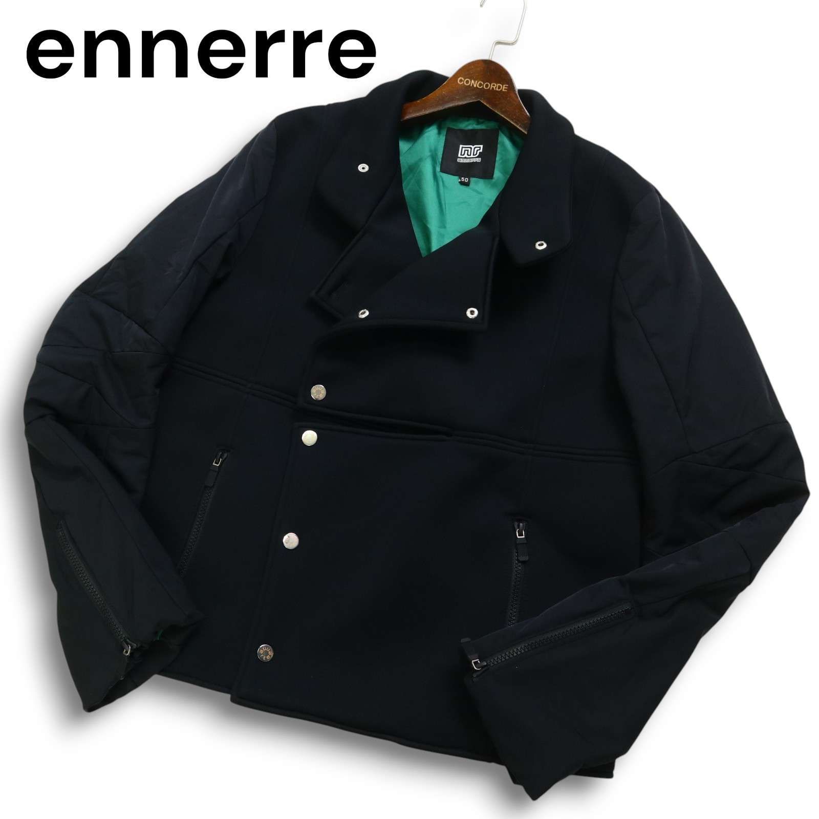 ennerre エネーレ 秋冬 中綿☆ ライダース ジャケット ブルゾン コート 