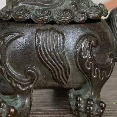 獅子 香炉 置物 オブジェ 狛犬 シーサー 優雅 伝統的 運 金運
