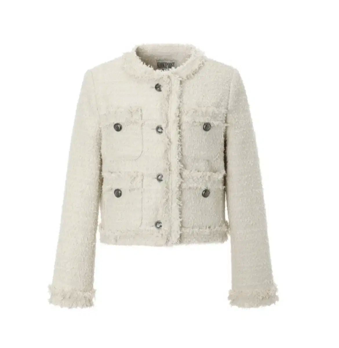 カーキポイント エンティック クロップド ツイード ジャケット