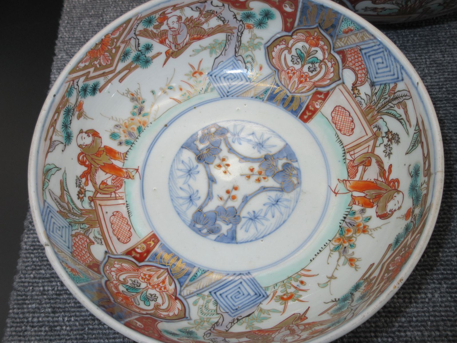 ☆陶器 陶磁器 古陶 古美術 時代物 伊万里 色絵 三つ鉢 盛鉢 鉢