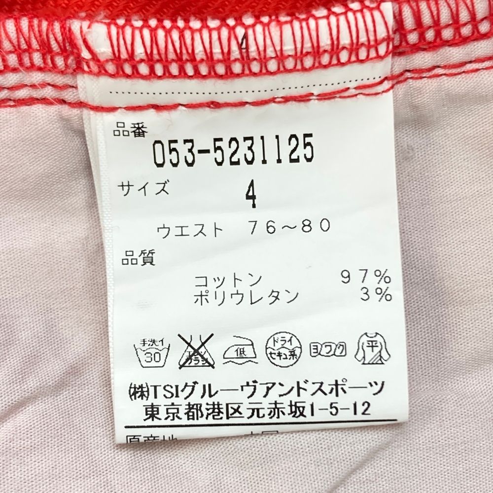 サイズ：4 PEARLY GATES パーリーゲイツ ストレッチパンツ