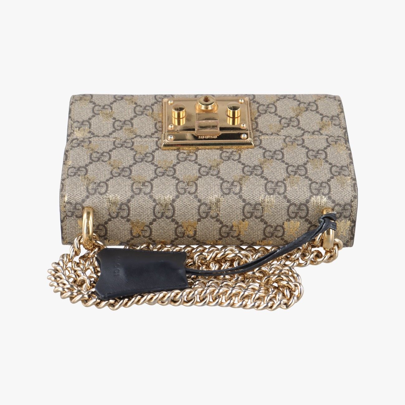 グッチGucciパドロックブラウンPVCコーティングキャンバス409487H033575788