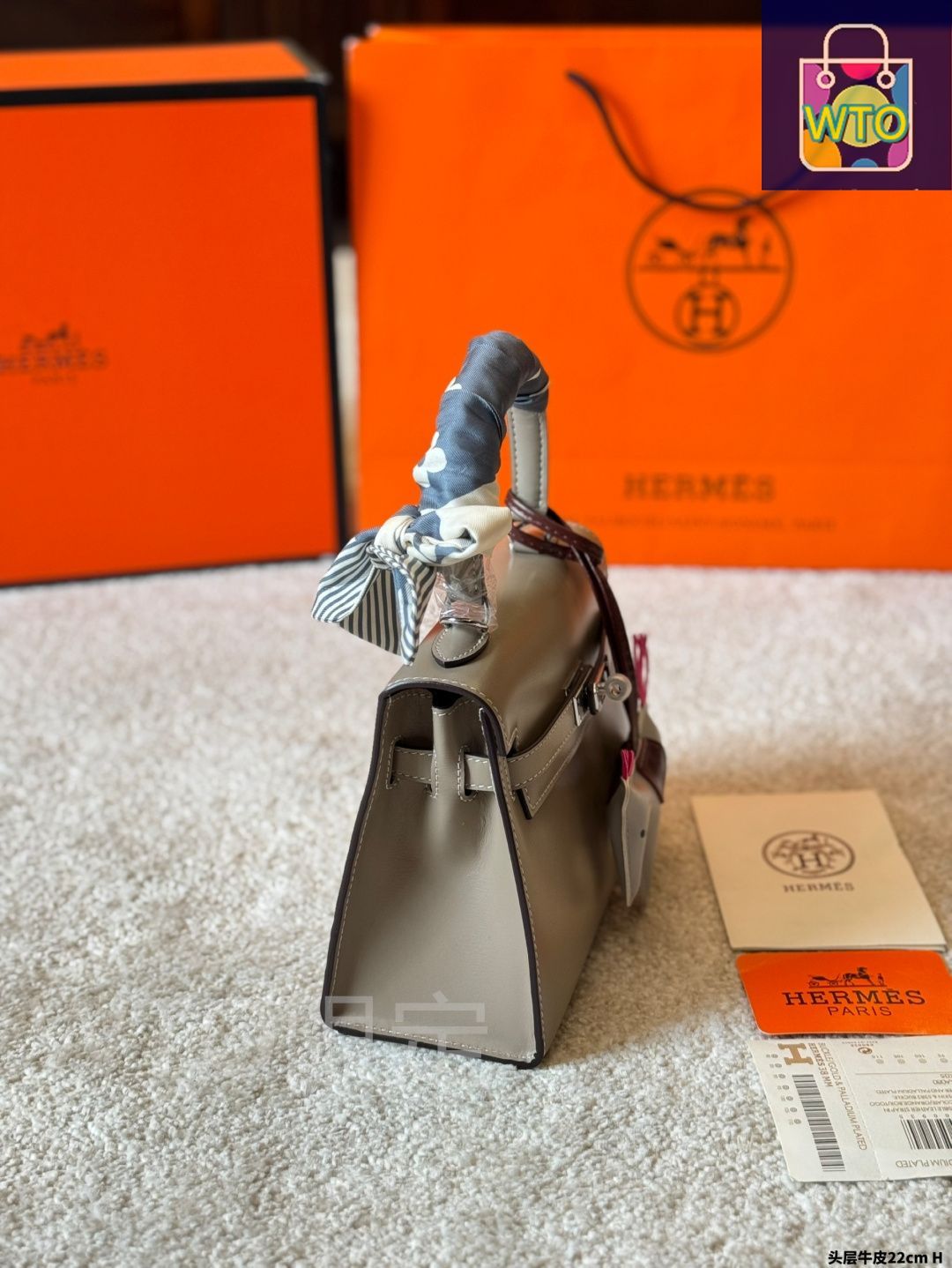 HERMES ケリー バッグ　ケリームー 今日WTO】Herm?s Kelly Bag 22cm エルメス ケリーバッグ 22cm