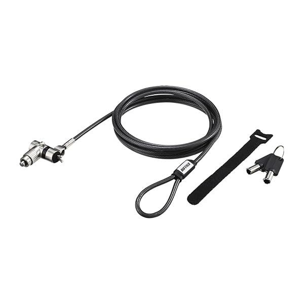 【新品・2営業日で発送】BUFFALO バッファロー BLC11M シリンダー錠ワイヤーロック Nanoスロットマスターキー仕様(BLC11M)