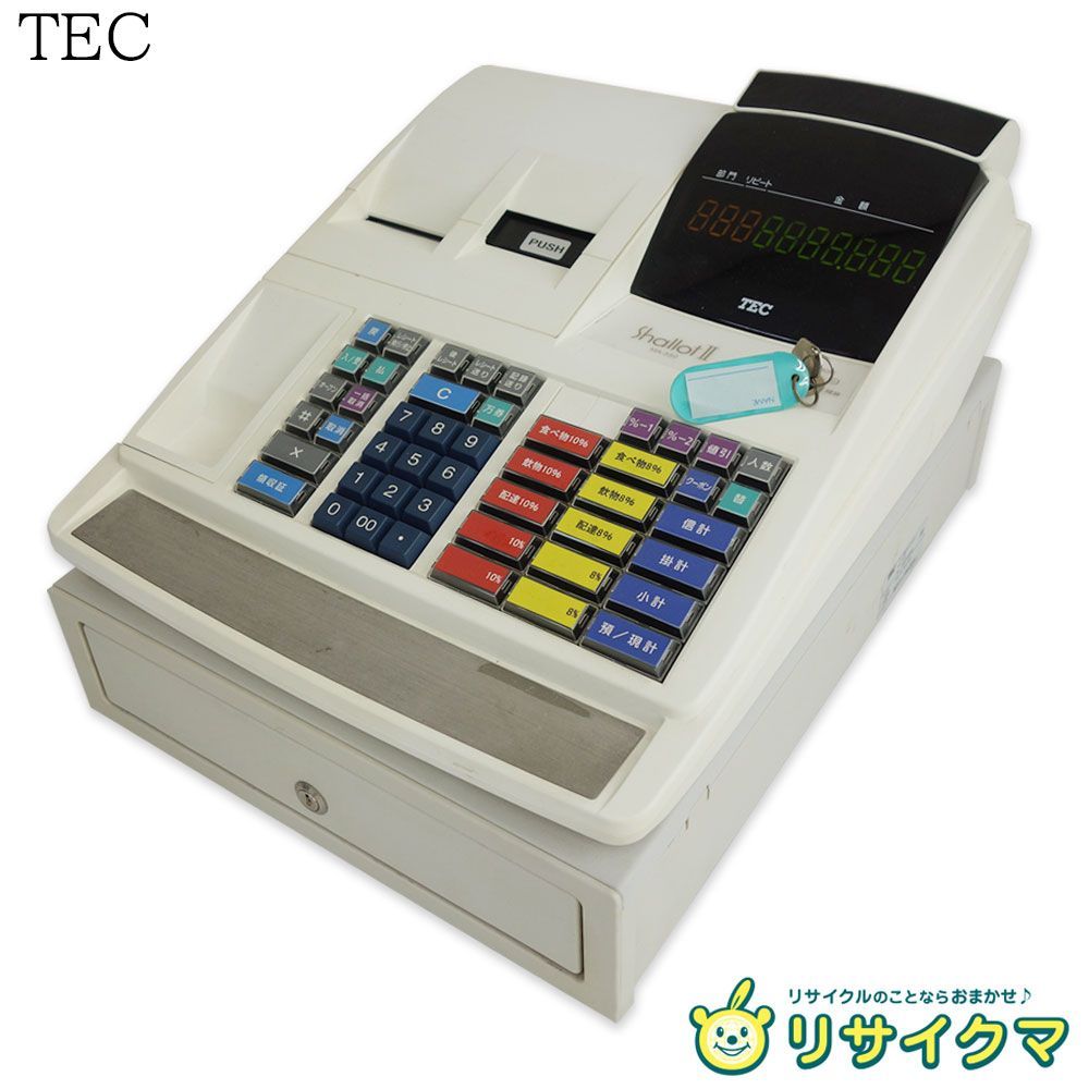 中古】M▽東芝テック TEC 電子 レジスタ 10部門 2シート 感熱紙