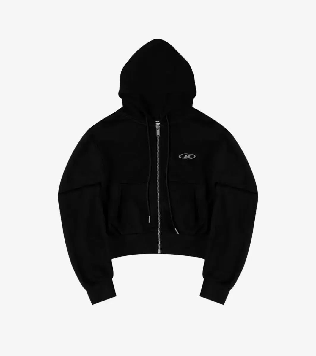 在庫切れ商品 BORN TO WIN レディース クロップド フード ジップアップ ブラック 1 サイズ
