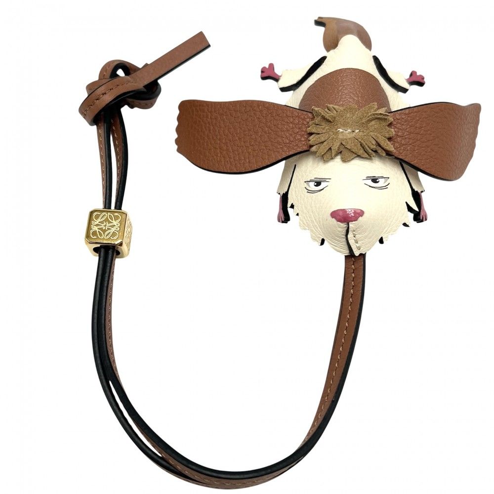 LOEWE 23SS ハウルの動く城 マルクル キーホブ チャーム ロエベ LOEWE ハウルの動く城 マルクル タグ & 四つ葉のクローバー