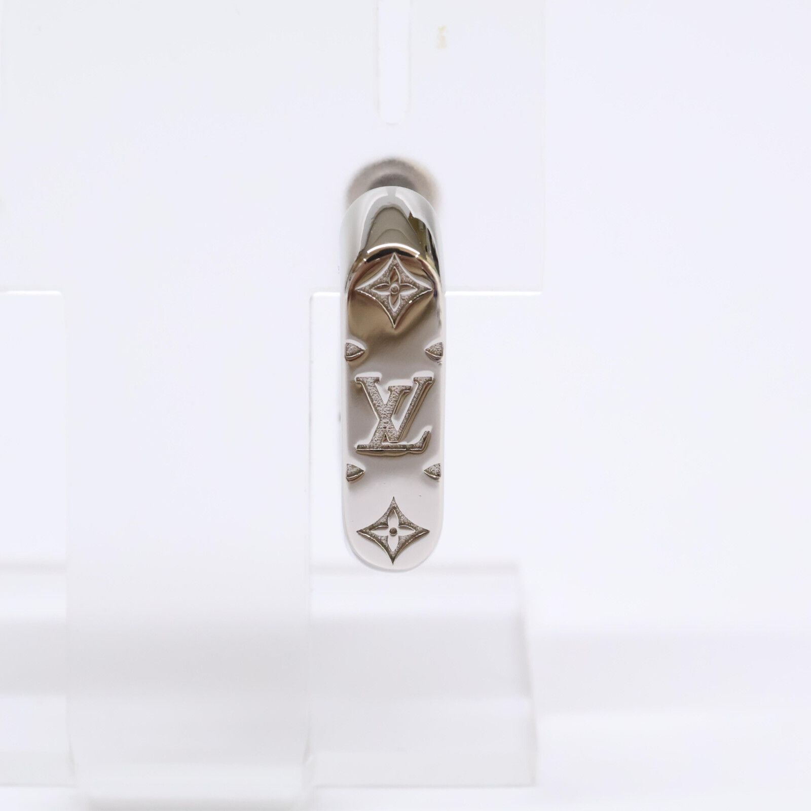 LOUIS VUITTON フープピアス 片耳用 LOUIS VUITTON ブックドレイユ・ナノグラム フープ ピアス (片耳