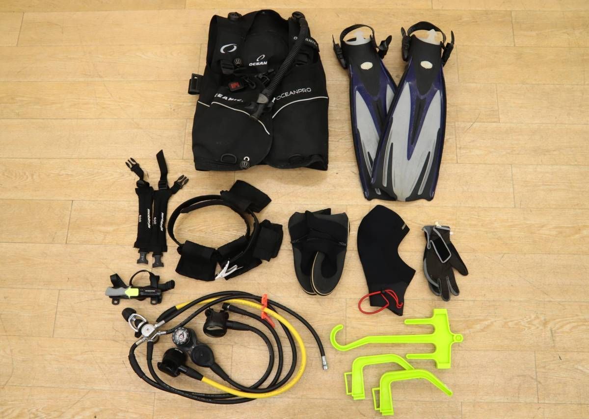 送料無料】オーシャンプロ他 スキューバダイビング まとめセット  