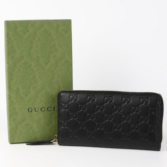 正規品 GUCCI長財布 ラウンドファスナーGGシマリボン メンズ財布 可愛い GUCCI グッチ 財布 メンズ 長財布 ラウンドファスナー長財布