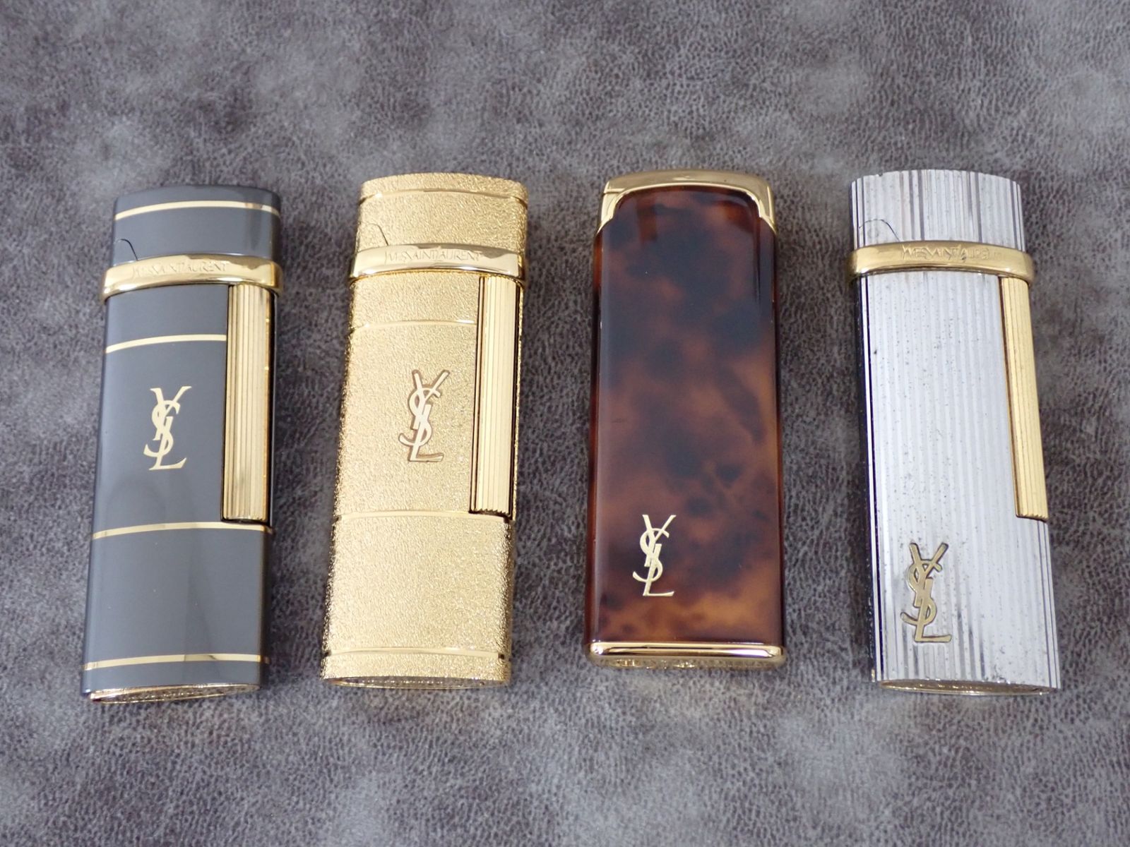 Yves Saint Laurent イヴサンローラン ガスライター まとめ4本 着火未 現状 喫煙具 1202