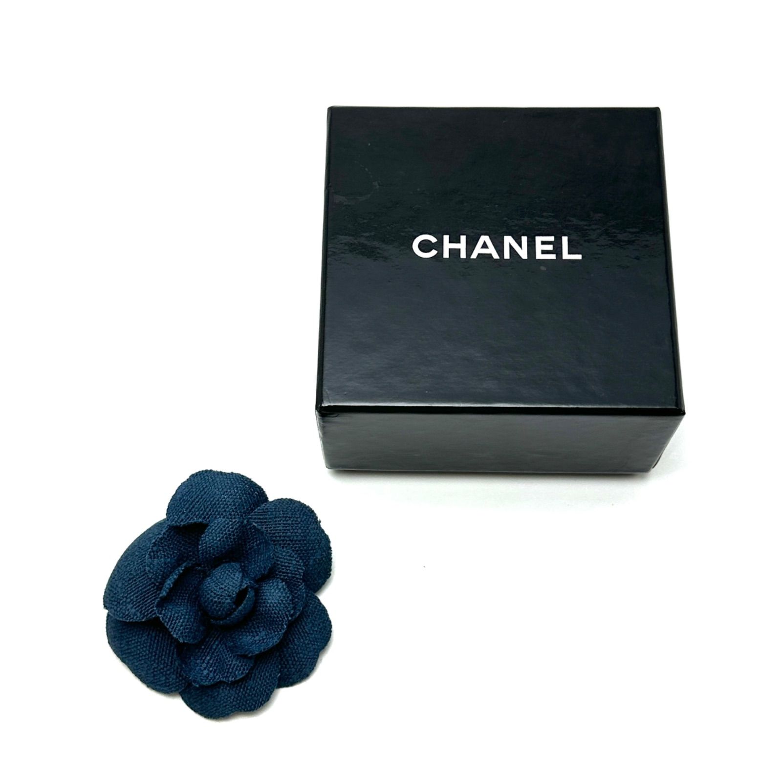 CHANEL シャネル コサージュ ネイビー カメリア 楠本質店/元住吉】シャネル CHANEL カメリア コサージュ