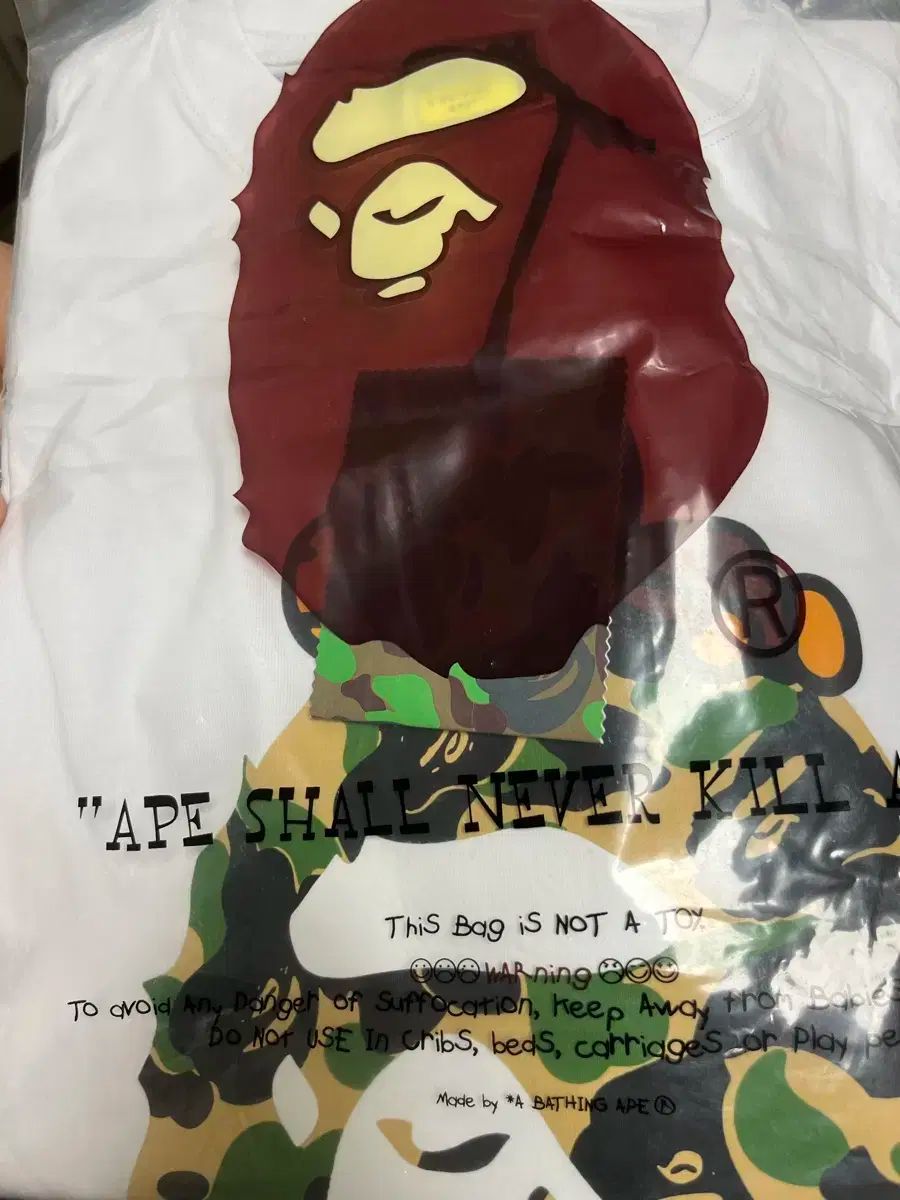 ABC カモフラージュ マイロ ビック エイプ 半袖T 白 m