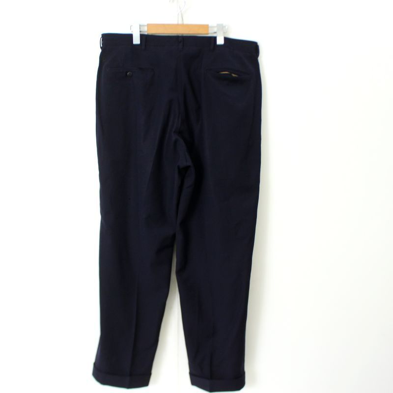 50s vintage ノータック ウール スラックスパンツ メンズ XL~サイズ