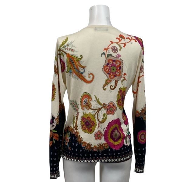 ◇ エトロ ETRO プリントカーディガン 長袖 花柄 ペイズリー柄