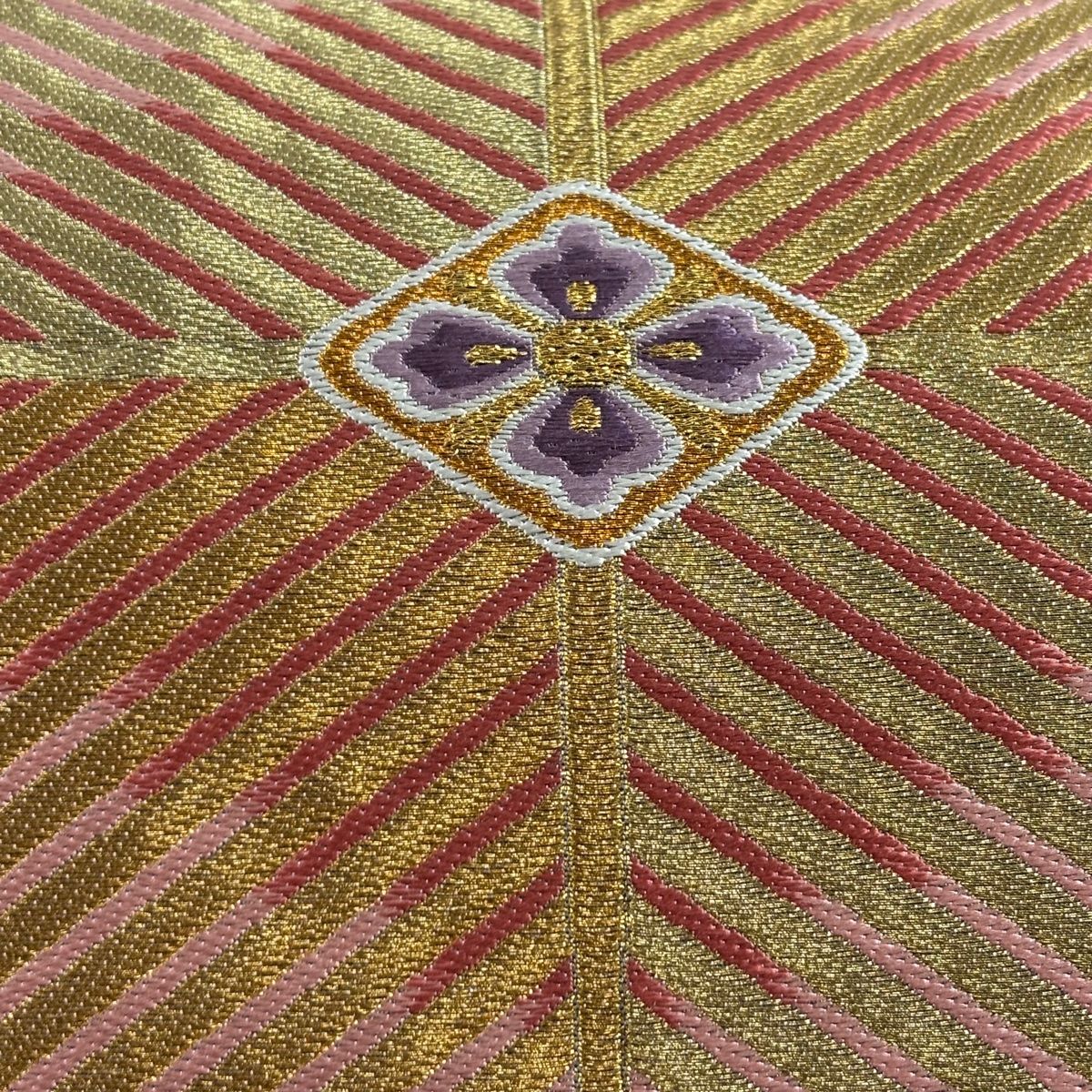 袋帯 美品 秀品 手先二通り 鏡裏鳳凰華文 有栖川文様 唐織 箔